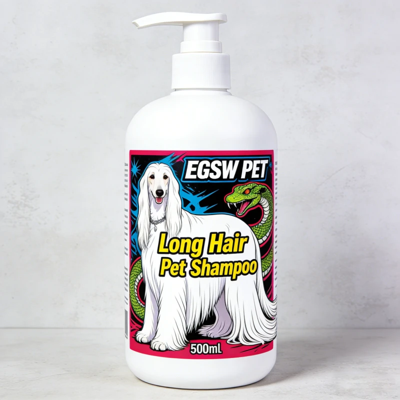 Pet Shampoo for Long Hair Dogs Detangling Moisturizing Coat Care Grooming