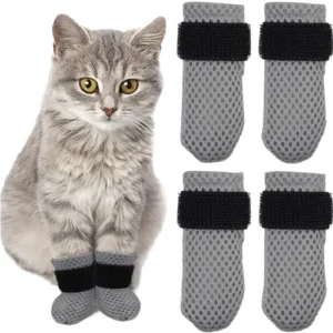 Pet Shoes Breathable Mesh Pet Paw Protector Boots Anti Scratch Cat Dog Socks for Grooming & Home Use Cat Dog Shoes