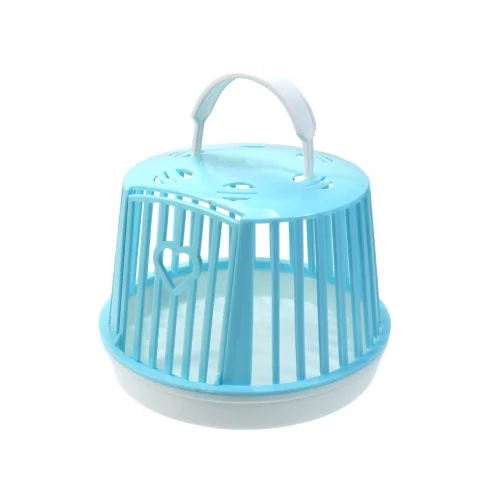 Pet Shop Products Small Animal Accessories Hamster Living Cage Simple Portable Plastic Hamster Cage with Hanger