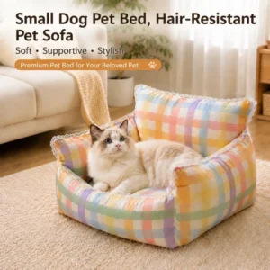 Pet Sleeping Sofa, Small Dog Pet Bed, Non-shedding, Pet Sofa Comfortable Sofa for Teddy Bichon Corgi for Small Medium Puppies