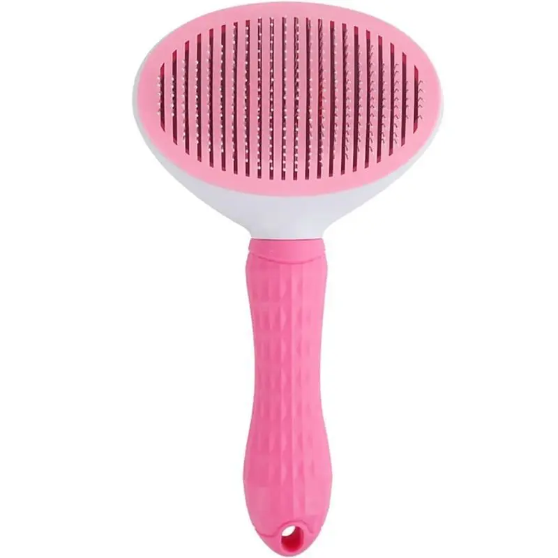Pet Slicker Brush Self Cleaning Pet Grooming Comb for Dogs Cats