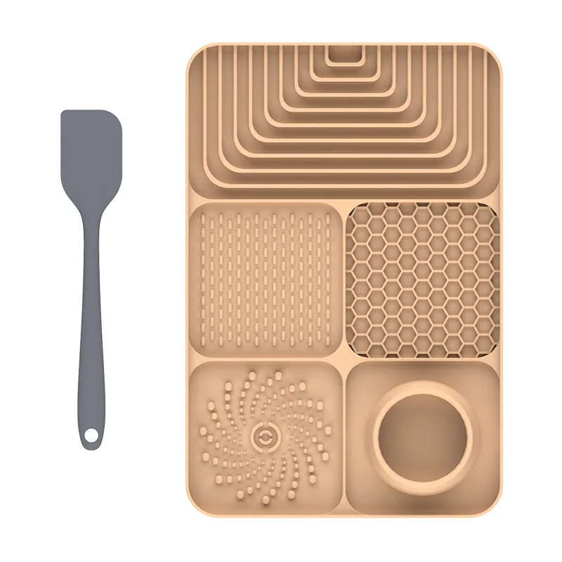 Pet Slow Feeder Bowl Silicone Lick Mat with Suction Cups for Dog Cat