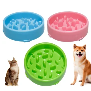 Pet Slow Feeding Anti Choking Non Slip Easy clean PP Slow Feeder Dog Bowl Feeding Supplies