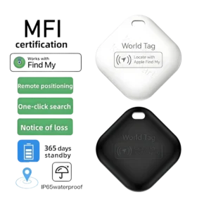 Pet Smart GPS Tracker Mini Anti Lost Waterproof Bluetooth Locator Tracer Plastic 1 Year Battery Life for Dog Cat Kids Car Wallet