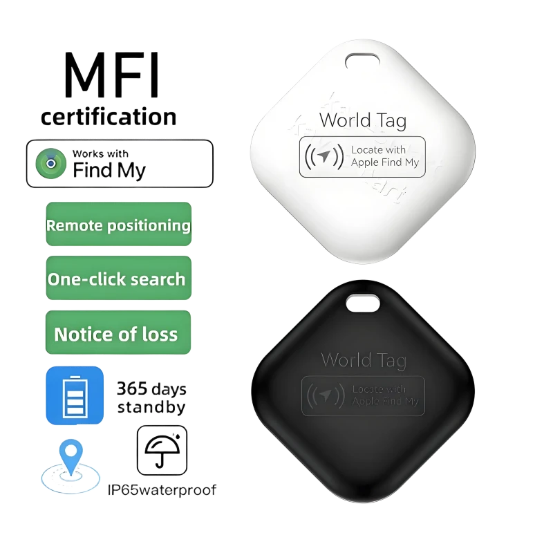 Pet Smart GPS Tracker Mini Anti Lost Waterproof Bluetooth Locator Tracer Plastic 1 Year Battery Life for Dog Cat Kids Car Wallet