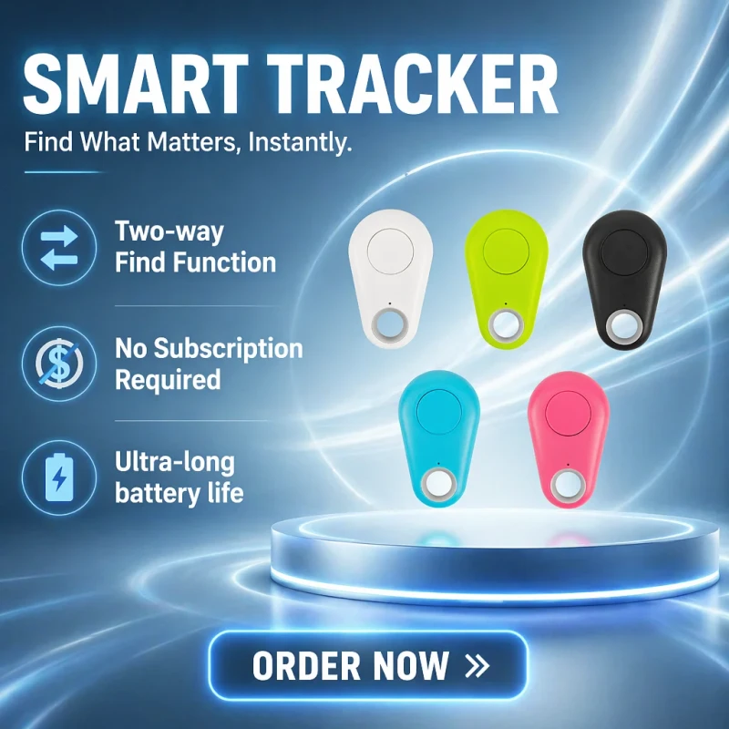 Pet Smart GPS Tracker Mini Anti Lost Waterproof Locator Tracer for Pet Dog Cat Kids Car Wallet Key Collar Accessories