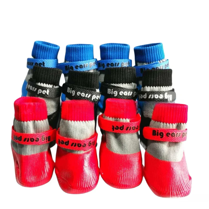 Pet Socks Foot Cover Cat and Dog Socks Outdoor Non-slip Waterproof Shoes Large and Small Dog Shoes