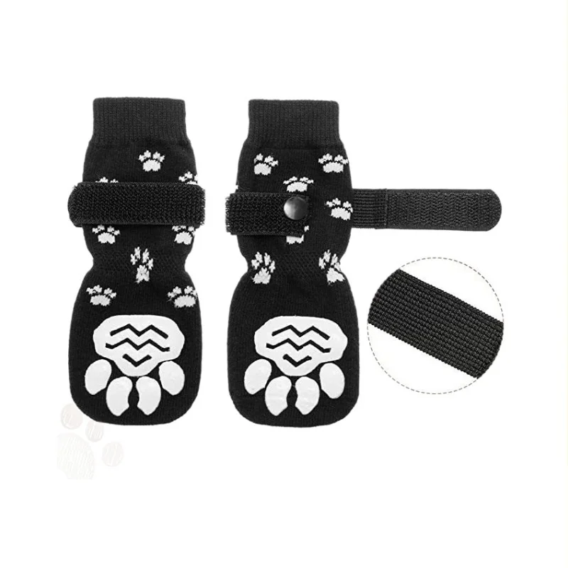 Pet Socks Paw Pattern Waterproof Non slip Small Dog Socks Outdoor Pet Footwear Socks for Cats Dogs