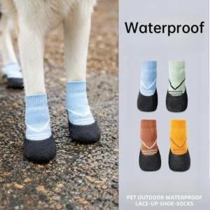 Pet Socks & Shoes Waterproof Non slip Comfortable Soft Dirt proof Instagram Style All Seasons Universal Outdoor Dog Shoes