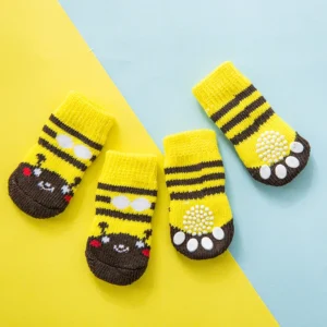 Pet Socks for Small Dogs Premium Anti-Slip Bottom Cotton Dog Socks Paw Protectors for Bichon Frise Poodle Teacup Puppies