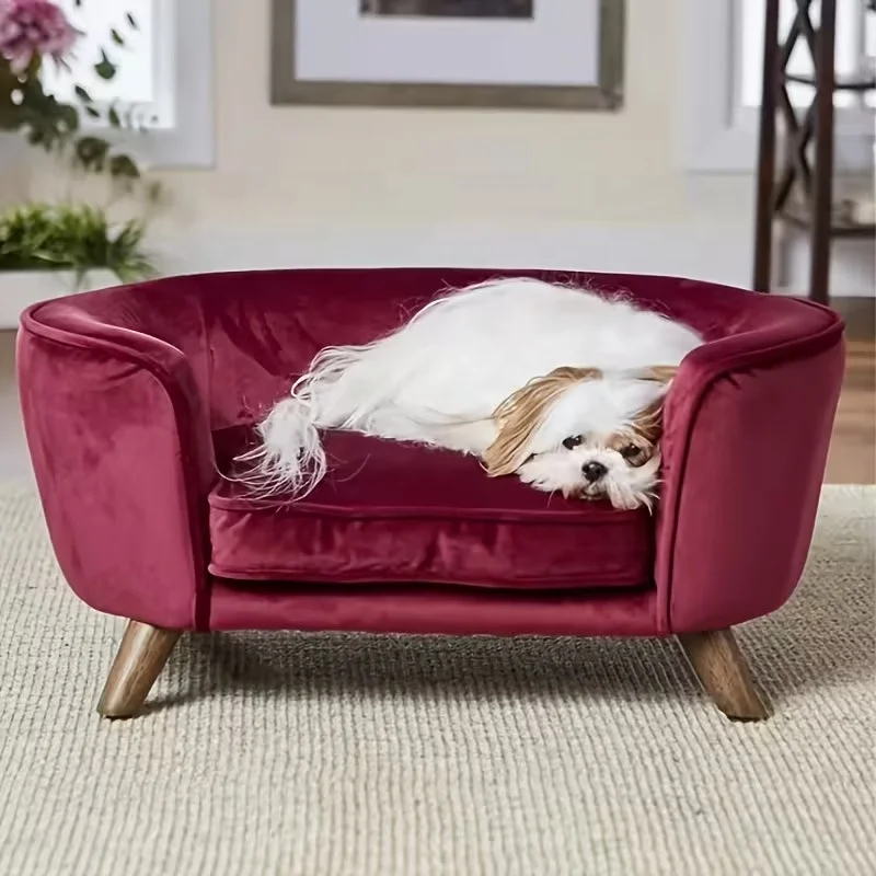 Pet Sofa for Dogs & Cats Removable Cover Modern Design Durable Polyester Pet Bed All Seasons Use