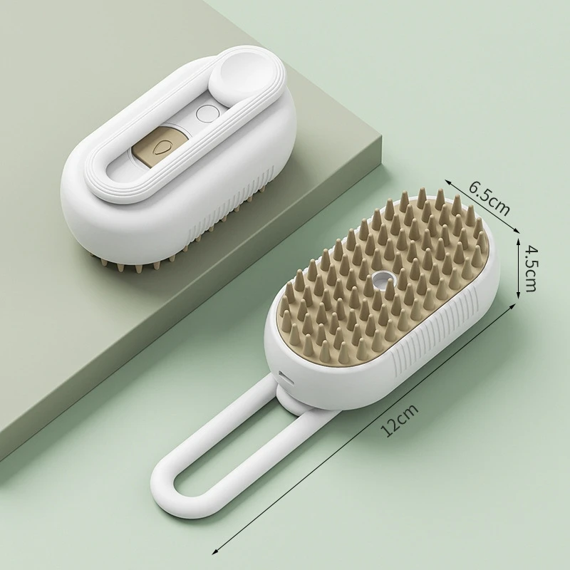 Pet Spray Cleaning Brush One Button Spray Cat Dog Massage Bath Grooming Tools
