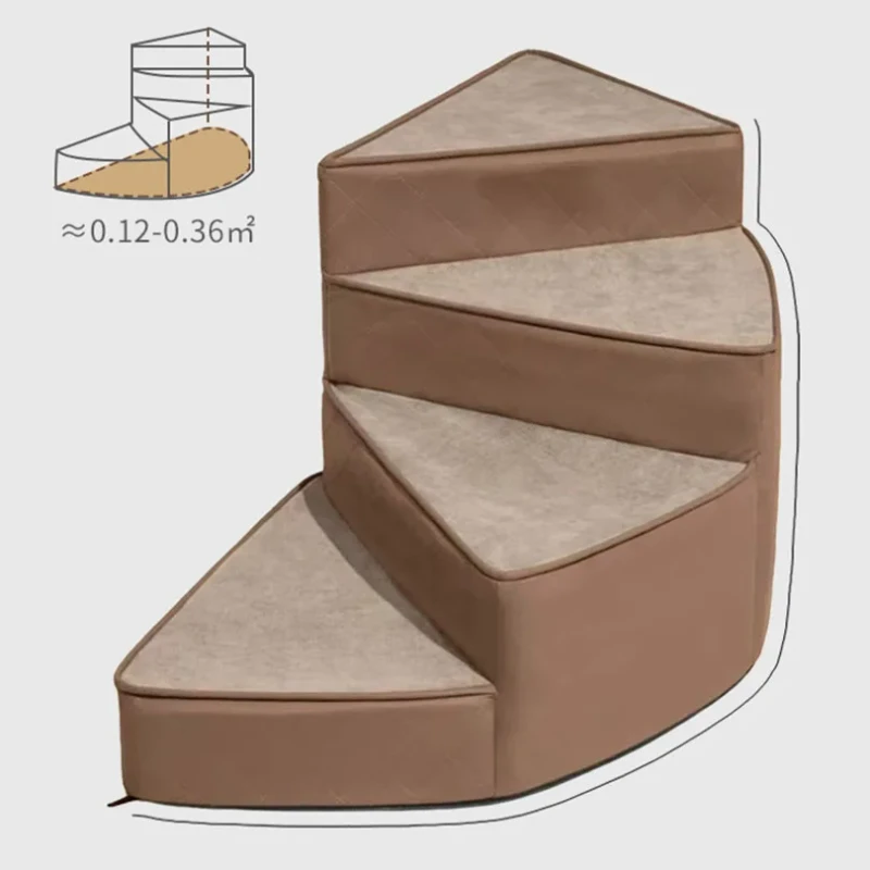 Pet Stairs Detachable and Washable Bed Ramp for Dogs Portable Spiral Steps for Senior Dogs