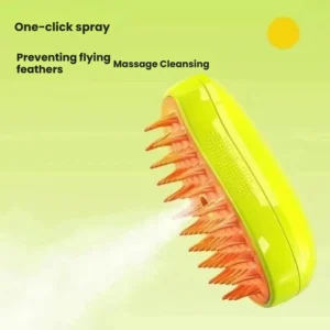 Pet Steam Brush Grooming Portable Dog Cat Shedding Comb Mist Spray Anti Static Hair Removal Massage Tool USB Rechargeable Low