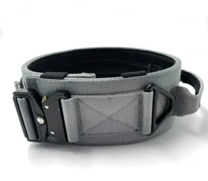 Pet Suppliers Nylon 3 Inch Dog Collar Adjustable Training Dog Collar with Control Handle and Heavy Metal Buckle