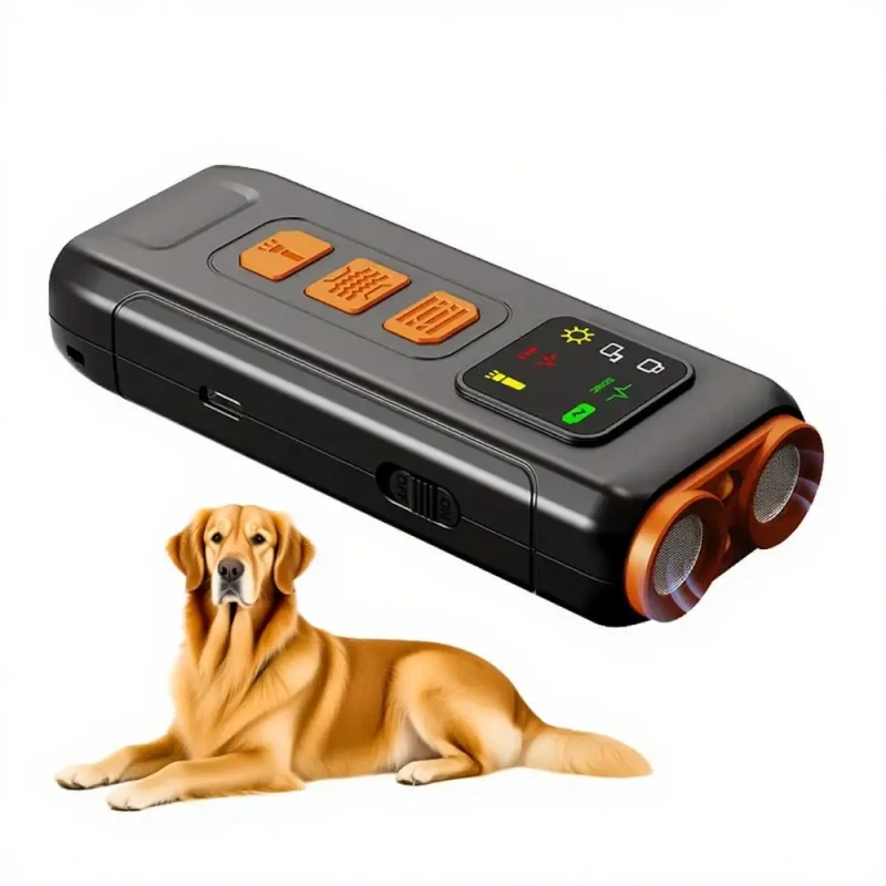 Pet Supplies Bark Suppressants Ultrasonic Deterrent with Light Variable Frequency Portable Outdoor Dog Training Accessories