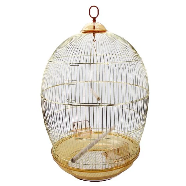 Pet Supplies Bird Cage Accessories Outdoor Aviary Small Bird Cages Golden Finished Handmade Designer Hanging Birds Cages