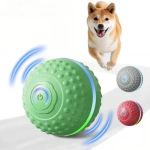 Pet Supplies Dog Accessories Interactive Movement Plastic Automatic Electric USB Charging Pet Cat Dog Ball Chew Toys