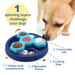 Pet Supplies Dog Feeder Neck Guard Against Upset Choke Bowl Training Dog Slow Food Plate Pet Toys