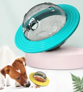 Pet Supplies Dog Interactive IQ Training Food Leaky Toys Slow Feeder UFO Dog Slow-eating Toys for Pets