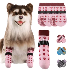 Pet Supplies Dog Socks Anti Slip Pet Paw Protector Breathable Dog Grip Socks for Indoor Floor Protection