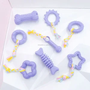 Pet Supplies Dog Toys Teddy Pomeranian Small and Medium sized Dog Bite Glue Chew Toy Grinding Training TPR Toys