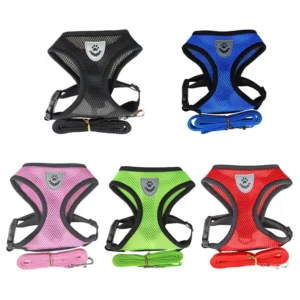 Pet Supplies Neoprene Dog Harness Leashes Polyester Dog Harness Adjustable Pet Vest Walking Harness Set Outdoor Use