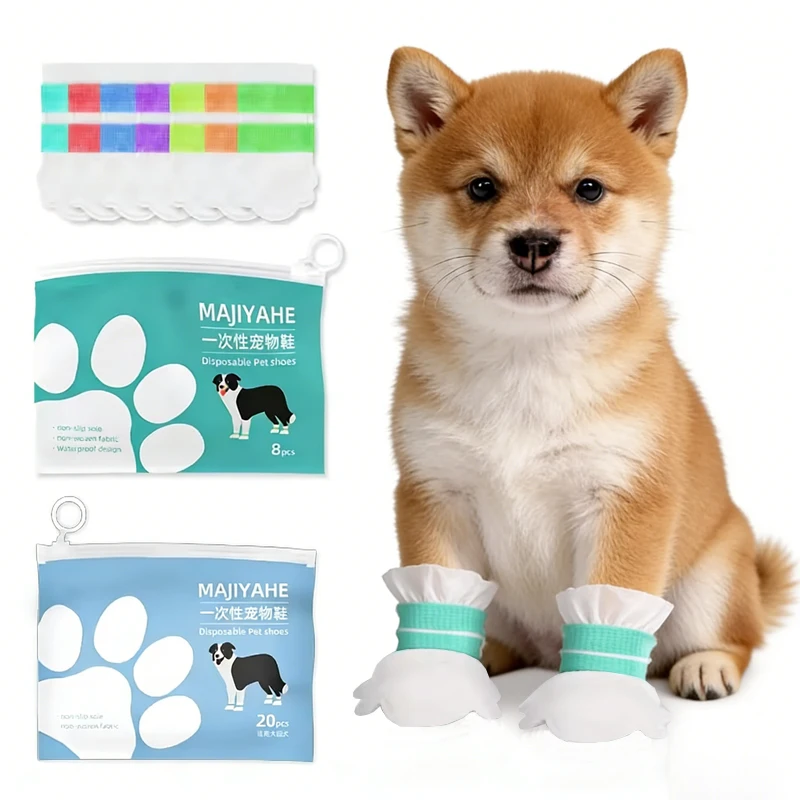 Pet Supplies Pet Dog Rain Shoes Anti Slip Waterproof Cat Shoe Rubber Boots for Outdoor Footwear Socks