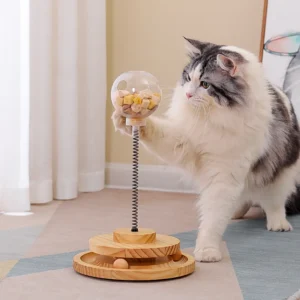 Pet Supplies Pet Treat Release Pet Suction Cup Spring Leakage Relief Swing Puzzle Toy for Cats