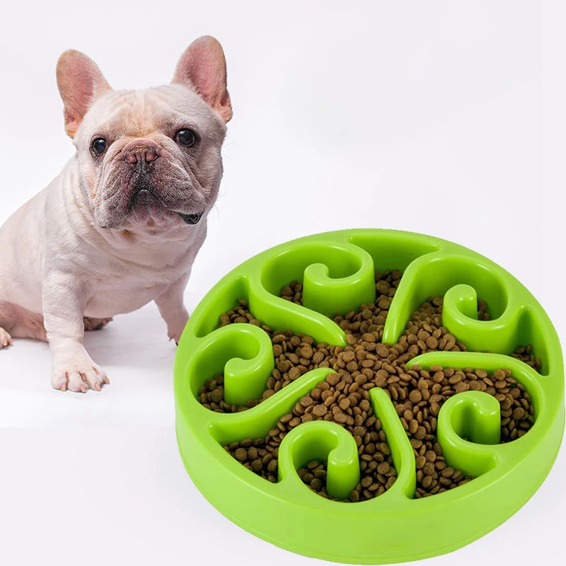 Pet Supplies Pizza PP Slow Food Feeder for Small Medium Large Dogs Cats Plastic Bowl Prevents Anxiety for Pets