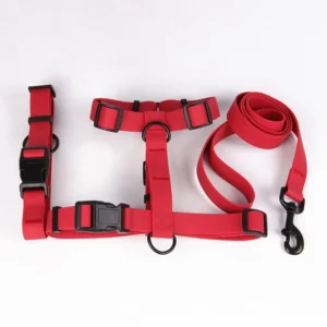 Pet Supplies Waterproof H Dog Harness Leash Collar Set Durable PVC Coated Soft Colorful Pet Lead Dog Harness