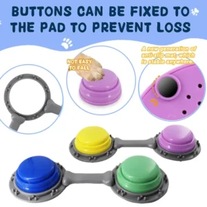Pet Talking Button Training Device for Teaching Cats and Dogs to Speak Talking Training Tool Pet Voice Training Buttons