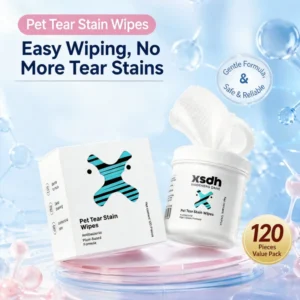 Pet Tear Stain Wipes Gentle Cleaning Eye Wipes Remove Dirt Stain Disposable Wet Wipes for Dogs Cats Daily Grooming Supplies