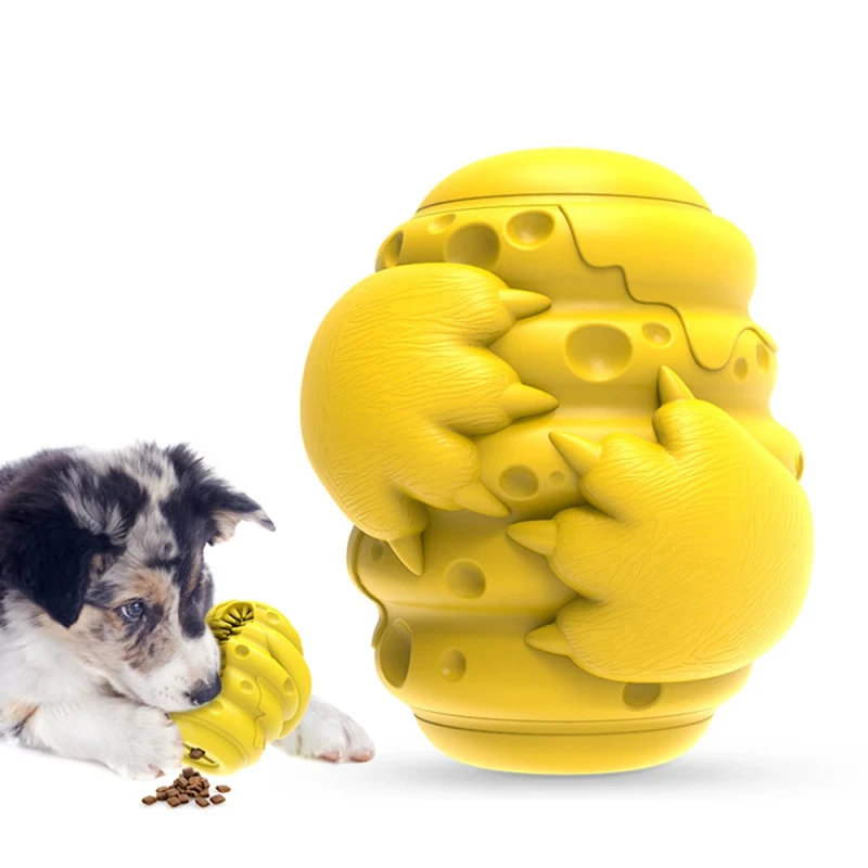 Pet Toys Old Chew Toys Leaky Food Ball Rubber Bite Resistant Dog Squeak Bear Paws Pet Chew Toys