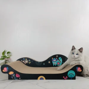 Pet Toys Tall Corrugated Paper Cat Scratching Post Tree Cat Toy Tower Cardboard Cat Scratcher 67cm