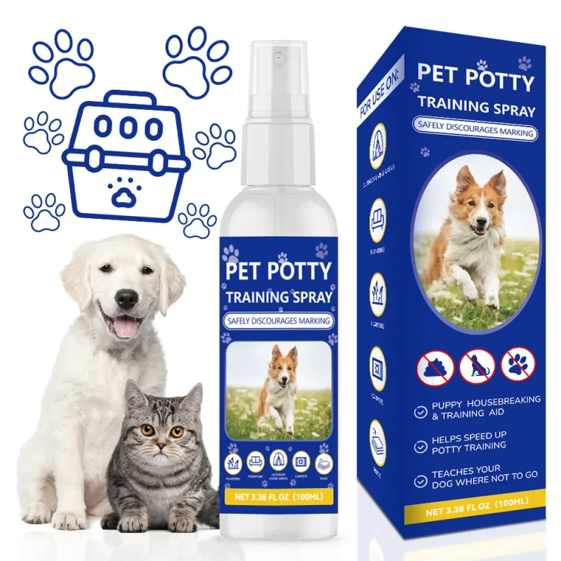 Pet Training Behavior Attract Pet Dog Cat Potty Training Spray Toilet Training Your Pet Not to Defecating and Urinating Randomly