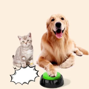 Pet Training Behavior Supplies Music Box Dog Cat Press Button Learning Voice Talking Customize Pet Buzzer Toys