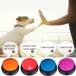 Pet Training Buzzer 10 Colors Voice Recording Button Dogs Communication Interactive Training Toy for Dog Pet Training Supplies