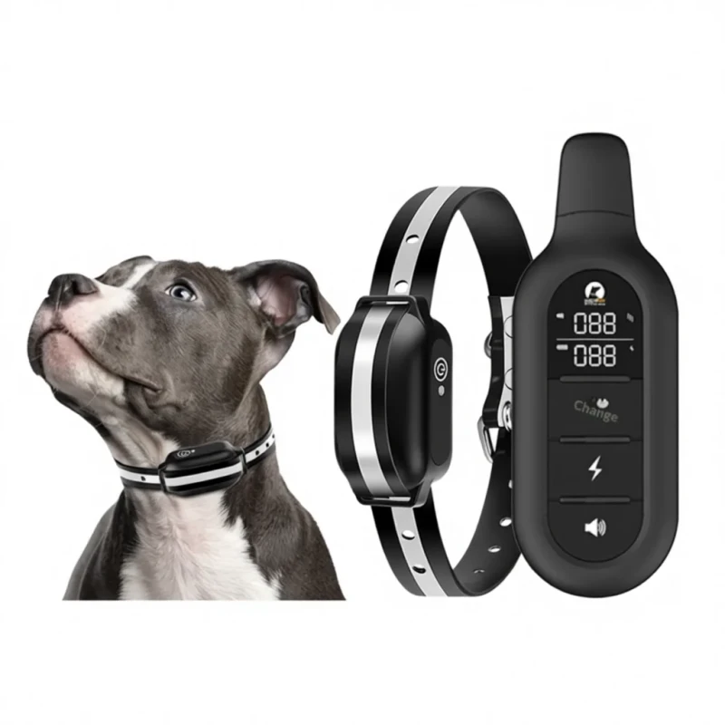 Pet Training Remote Control Dog Trainer Collar Electric Shock IP67 Waterproof Bark Stopper