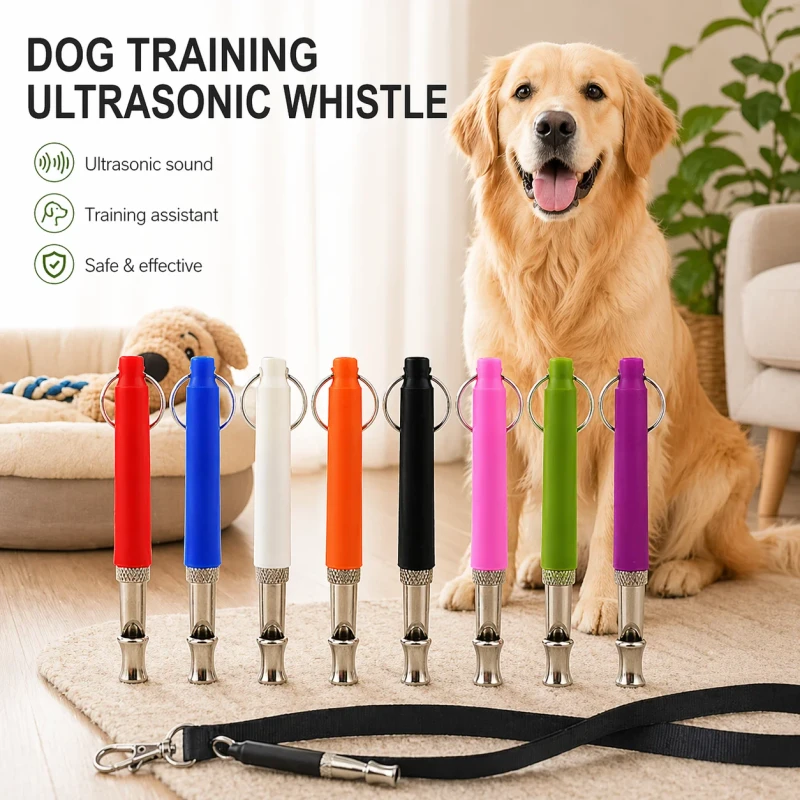 Pet Training Ultrasonic Whistle Anti Barking Behavior Control Tool Eco Friendly ABS Waterproof Portable Compact Design