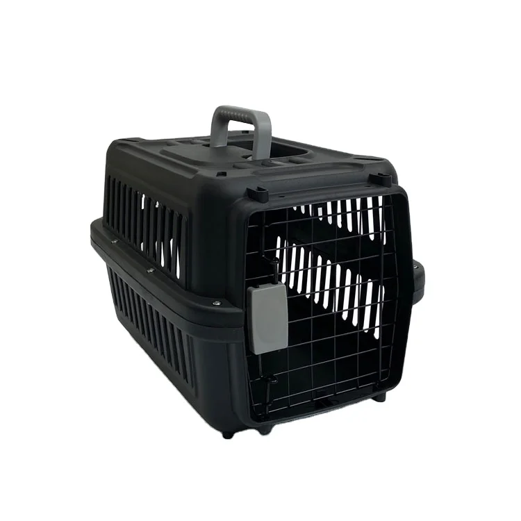 Pet Travel Carrier Cages Pet Airline Box Travel Small Dog Cat Aviation Plastic Transport Cage Pets Travel Carrier Cage