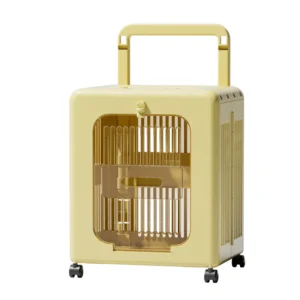 Pet Travel Suitcase Portable Foldable Cat Dog Carrier Breathable Airline Case 4 Wheel Durable PP Material 20kg Capacity OEM ODM