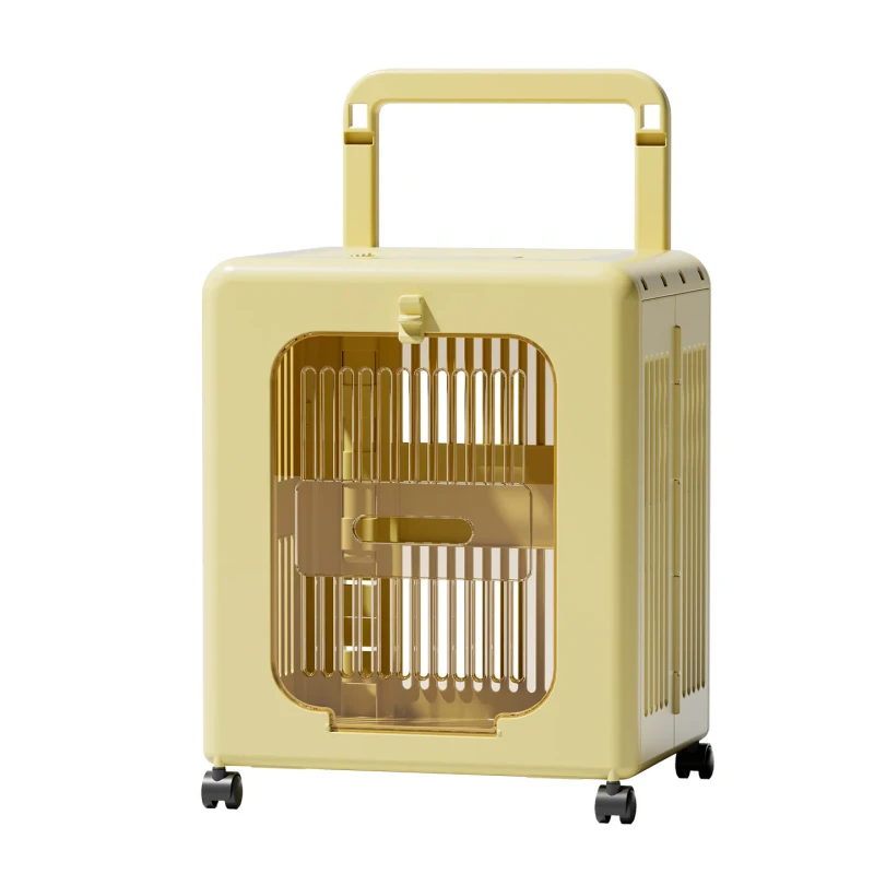 Pet Travel Suitcase Portable Foldable Cat Dog Carrier Breathable Airline Case 4 Wheel Durable PP Material 20kg Capacity OEM ODM