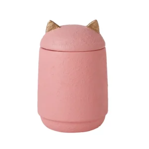 Pet Urns for Cats Dogs Cremation Ashes Storage Eco Friendly Cement Memorial Urns Cylindrical Shape Handmade Pet Funeral Supplies