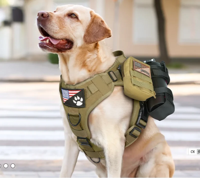 Pet Vest Pet Supplies Soft Padded No Pull Adjustable Upgrade Tactical Dog Harness