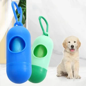 Pet Waste Bag Capsule Dog Pickup Portable Dog Poop Bag Dispenser