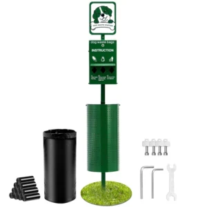 Pet Waste Bin Reusable Washable 11.5 Gallon Capacity 500 Pcs MOQ Waterproof Eco Friendly Outdoor Dog Waste Disposal System