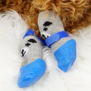 Pet Waterproof Socks Dog Silicone Rain Boots cat Socks Non slip Wear resistant Shoes Socks Outdoor Keep Warm