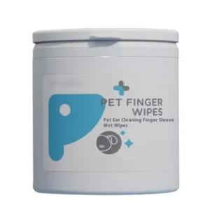Pet Wet Wipes Finger Sleeves for Ear Care Disposable Wet Wipes Safe and Soft for Dogs & Cats
