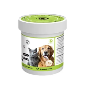 Pet Wet Wipes Nonwoven Fabric Finger Cots Dedicated Oral Care Toothbrush for Tartar Removal cat Dog Glove style Bucket Packaging
